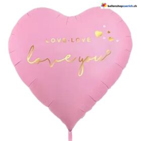 XXXL Luftballon grosses Herz LOVE "love you"