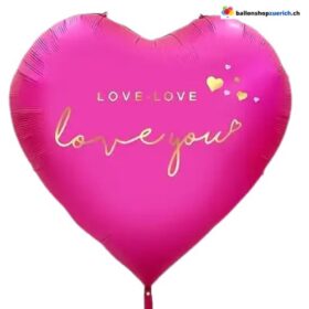XXXL Luftballon grosses Herz LOVE "love you"