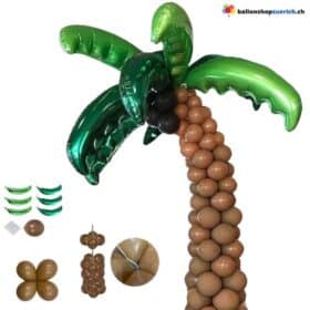 63 Stück Set Palmenbaum Ballons Kokosnuss Sommer Beach Strand Summer Garten Party Ferien Holiday Hawaii