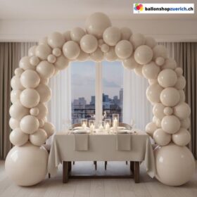 Ballongirlande Sandweiss 105 Stück Set Ballon Bogen Party