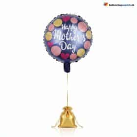 Mother's Day Balloon Happy Mother's Day Round Flowers
