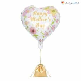 Mother's Day Balloon Heart Happy Mother's Day Flowers