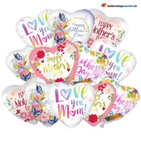 Muttertag Luftballone Herz Set 10 Stück