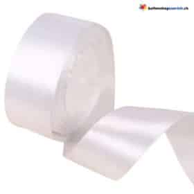 Rolle Satin Band Weiss für Schleife etc. 50mm