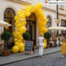 Ballongirlande Zitronengelb 86 Stück Set Ballon Bogen Party