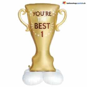 Pokal YOU'RE THE BEST Gold Trophy Folienballon