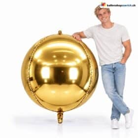 Riesenballon XXXL Gold Kugel Folienballon 140 cm