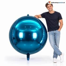 Riesenballon XXXL Mittel Blau Kugel Folienballon 140 cm
