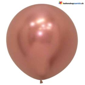 Ballon rond XL or rose 60 cm
