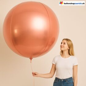XXXL Folienballon Rund Rosegold