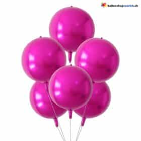 Диско-шар, розовый, круглый, 55 см, гелиевые шары, высококачественные фольгированные шары для элегантного украшения, воздушный шар