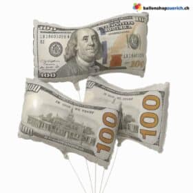 Фольгированный воздушный шар с изображением 100-долларовой купюры для украшения вечеринки