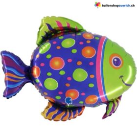 Folienballon Fisch Bunter Meerestier Ballon