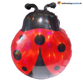 Folienballon Glückskäfer Marienkäfer Bunter Käfer für Glücksmomente Glückwunsch Luftballon