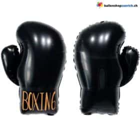 Luftballon Boxhandschuh Boxen Folieballon Sport Party Dekorationen Heliumballon Schwarz