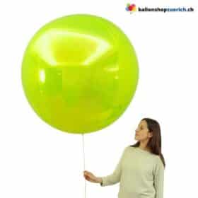 Palloncino XXL in foil verde neon, 140 cm, palloncino gigante