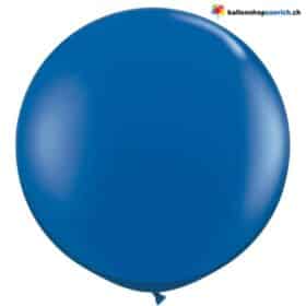 Riesenballon Runder XXXL Luftballon 120cm Helium geeignet Riesiger Grosser Blau
