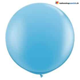 Riesenballon Runder XXXL Luftballon 120cm Helium geeignet Riesiger Grosser Hellblau