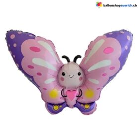 Süsser Schmetterling Folienballon Lila
