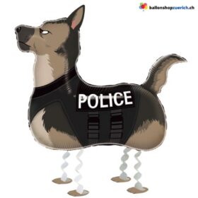 Folienballon Polizeihund Walking Police Dog Airwalker