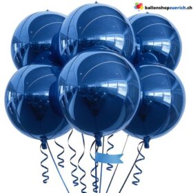 Navy Dunkelblau Kugelballon Ø 55 cm Premium Folienballon