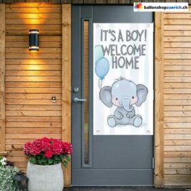 Willkommensbanner It's a Boy Welcome Home