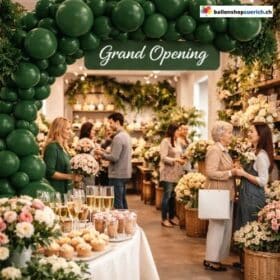 Guirlanda de balões, verde escuro, 98 peças