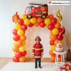 Feuerwehr Ballon Girlanden Set 98-teilig