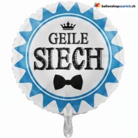 Folienballon Geile Siech Blau Weiss 