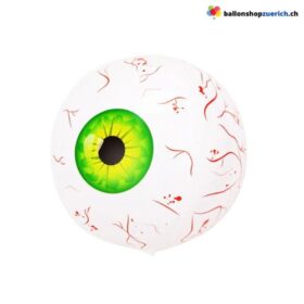 Halloween 4D Folienballon Auge Grün 55 cm