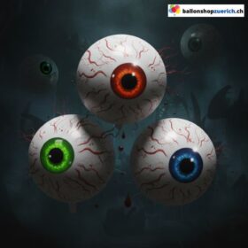 Halloween 4D Folienballon Auge