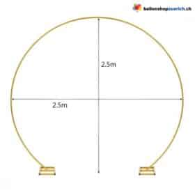Metallbogen Gold Rundbogen mit Ständer