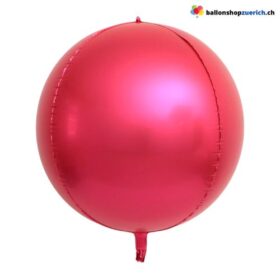 Rot Matt Metallic Kugel Heliumballon Folie 55 cm