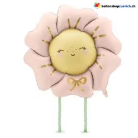 Folienballon Grosse Blume Smiley Airwalker 104 cm
