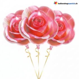 Folienballon Rose Pink Rund