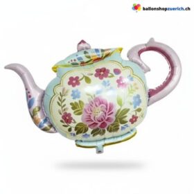 Folienballon Teekanne Vintage