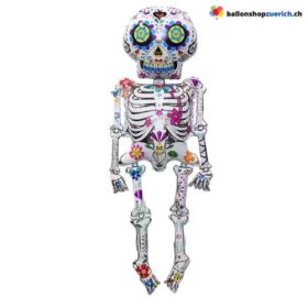 Riesig Folienballon Skelett Dia de los Muertos 150cm