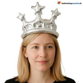 Aufblasbare Krone Gold Silber Roségold