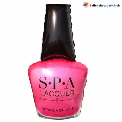 Vernis à ongles rose, ballon en aluminium Spa Beauty XL, 99 cm
