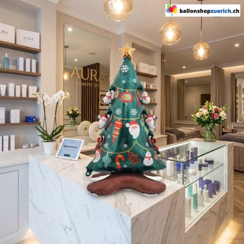 XL Folienballon Weihnachtsbaum Stehend 120 cm