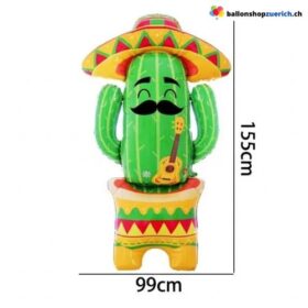XXL Folienballon Kaktus Stehend Sommer Summer Mexico Party 155 cm