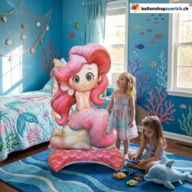 XXL Folienballon Meerjungfrau Stehend 155 cm