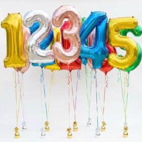 Воздушные шарики с цифрами