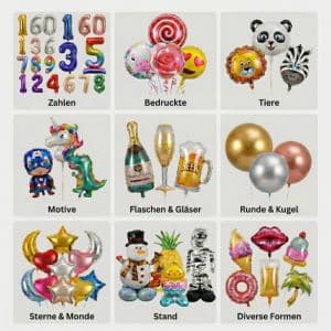 Folienballons Divers ballonshopzuerich.ch