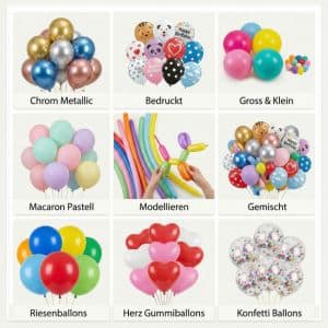 Gummi Kautschuk Divers ballonshopzuerich.ch