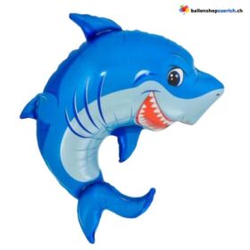 Hai Ballon Folienballon Blau Meerestier