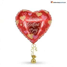 Happy Valentine's Day Herz Ballon Rot