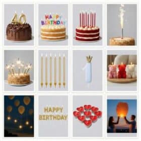 Свечи на день рождения