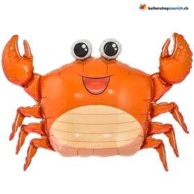 Krebs Ballon Folienballon Orange Meerestier