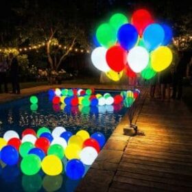 بالونات وأضواء LED